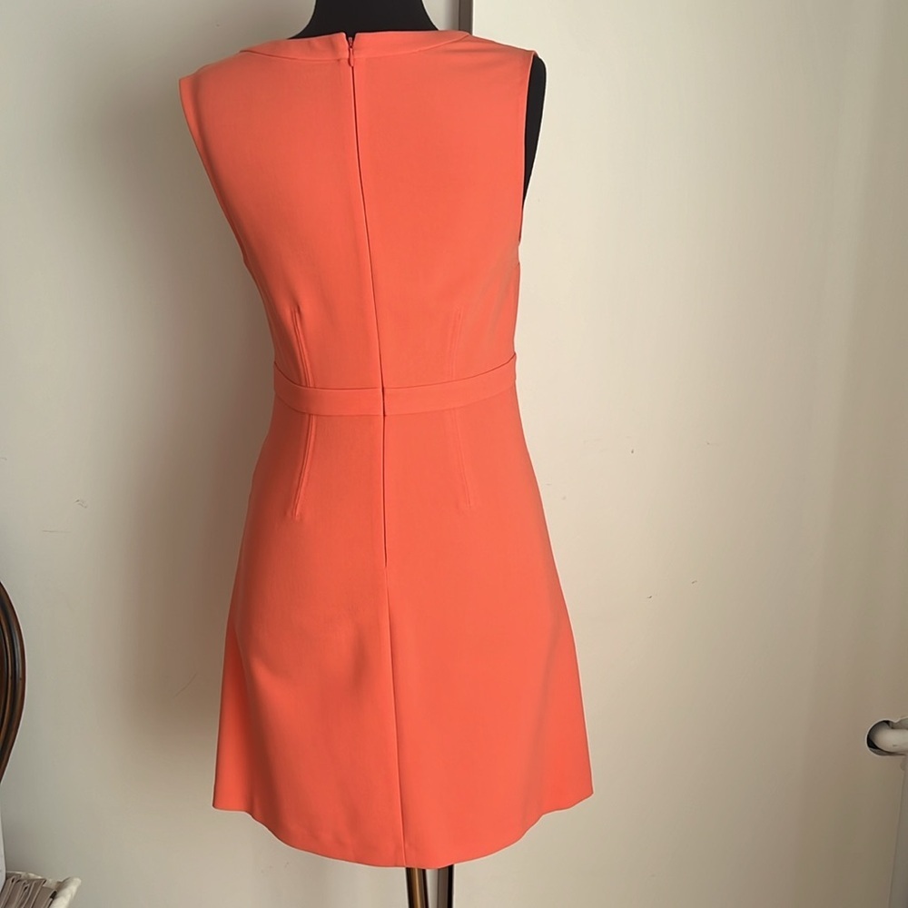 Diane von Furstenberg melon sleeveless sheath midi dress size 4 - Picture 9 of 9